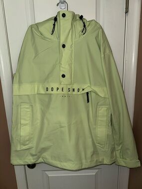 DOPE Snow Ski Jacket in Light Lime